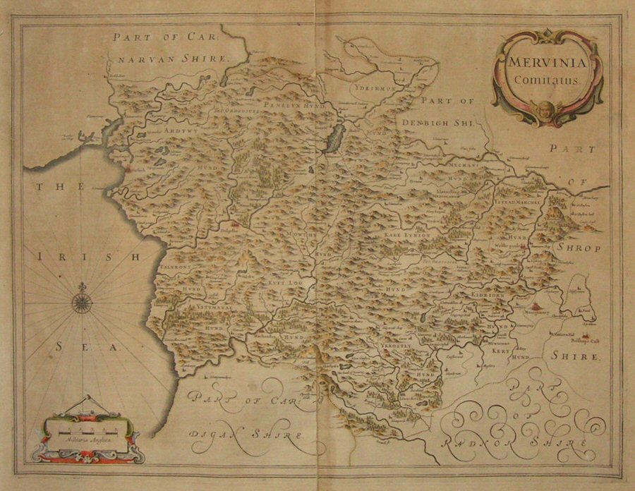 Map of Merionethshire - Jansson